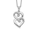 'To My Sister' Heart Pendant Necklace in Sterling Silver with Chain